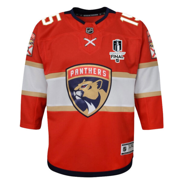Anton Lundell 15 Florida Panthers 2024 STANLEY CUP Final Youth Home Breakaway Jersey - Red