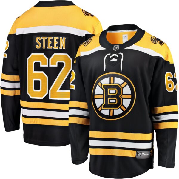 Oskar Steen Boston Bruins Fanatics Home Breakaway Player Jersey - Black