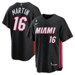 Caleb Martin 16 Miami Heat Baseball Men Jersey - Black