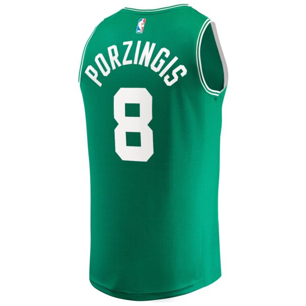 Kristaps Porzingis Boston Celtics Fanatics Youth Fast Break Player Jersey - Icon Edition - Kelly Green