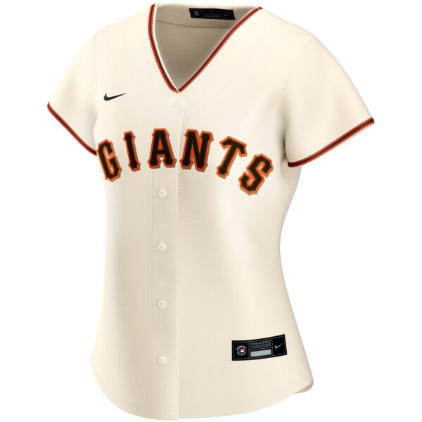 San Francisco Giants  Women's Home Replica Custom Jersey - Cream