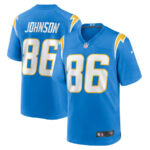 Cornelius Johnson 86 Los Angeles Chargers Team Game Men Jersey - Powder Blue