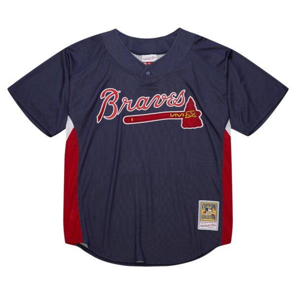 Chipper Jones Atlanta Braves Mitchell & Ness Cooperstown Collection 2007 Batting Practice Jersey - Navy
