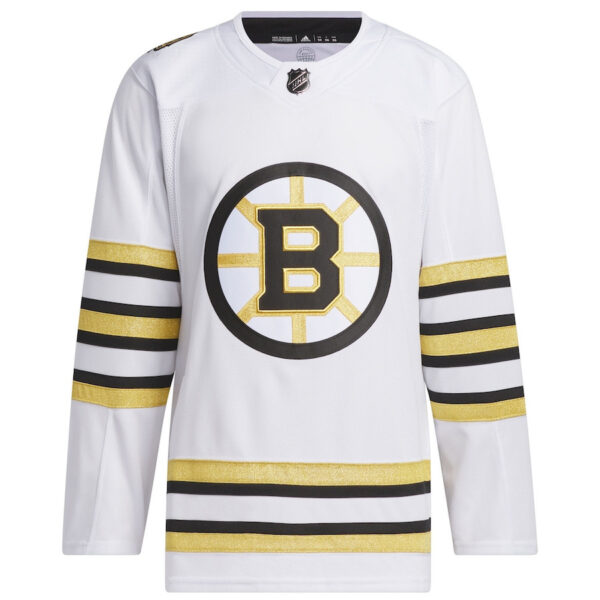 Boston Bruins 100th Anniversary Primegreen Men Jersey - White
