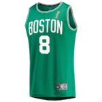 Kristaps Porzingis 8 Boston Celtics 2024 FINALS CHAMPIONS Jersey - Kelly Green - Icon Edition