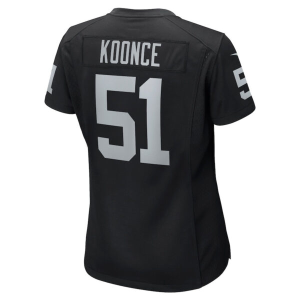 Malcolm Koonce 51 Las Vegas Raiders Women Game Jersey - Black