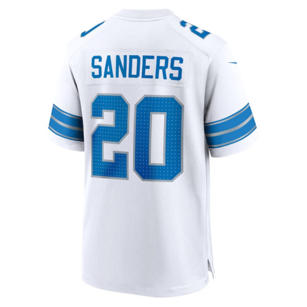Barry Sanders 20 Detroit Lions Retired Player Game Men Jersey - White