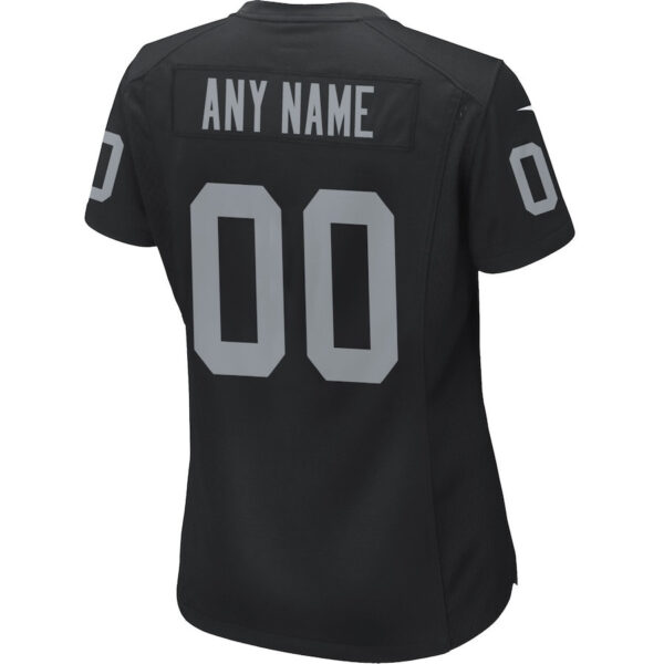 Las Vegas Raiders Women Custom Game Jersey - Black