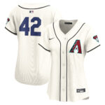 Arizona Diamondbacks  Women's 2024 Jackie Robinson Day Home Limited Jerseyu00c2u00a0u00e2u20acu201c White