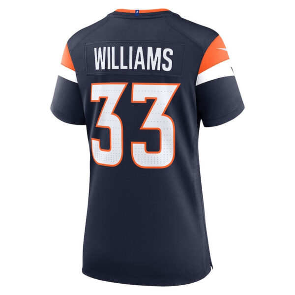 Javonte Williams 33 Denver Broncos Women Alternate Game Jersey - Navy