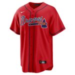 Ozzie Albies Atlanta Braves Alternate Replica Player Name Jersey - Red