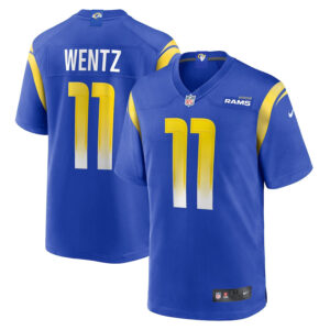 Carson Wentz 11 Los Angeles Rams Game Men Jersey - Royal