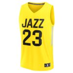 Lauri Markkanen Utah Jazz Fanatics Fast Break Replica Player Jersey - Icon Edition - Yellow