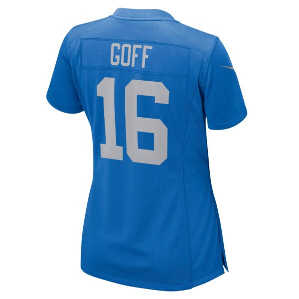 Jared Goff Detroit Lions  Women's Game Player Jersey - Blue