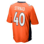 Justin Strnad 40 Denver Broncos Men Game Jersey - Orange