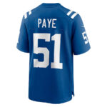 Kwity Paye 51 Indianapolis Colts Men Game Jersey - Royal