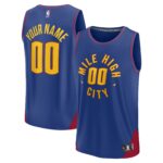 Denver Nuggets Fanatics Youth Fast Break Replica Custom Jersey - Statement Edition - Blue