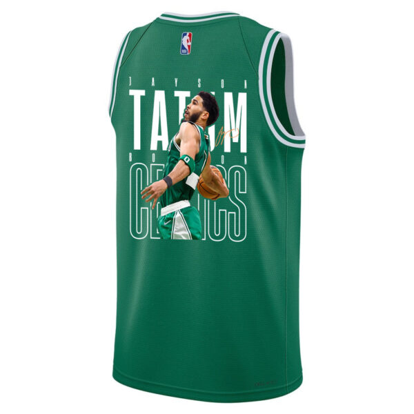 Jayson Tatum 0 Signed Best Moments At Boston Celtics 2024 Icon Edition Jersey - Final Champions Patch - Green