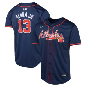 Ronald Acuu00c3u00b1a Jr. Atlanta Braves  Youth Alternate Limited Player Jerseyu00c2u00a0u00e2u20acu201c Navy