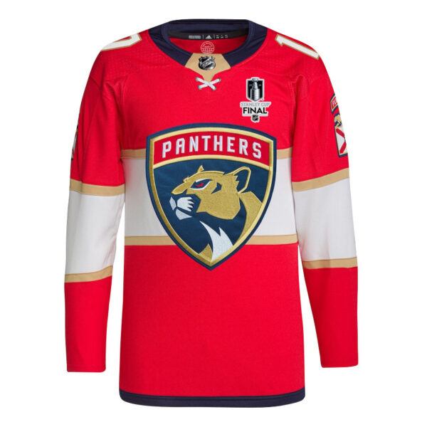 Evan Rodrigues 17 Florida Panthers 2024 STANLEY CUP Final Home Breakaway Jersey - Men, Red