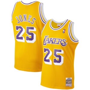 Ed Jones Los Angeles Lakers Mitchell & Ness 1994/95 Hardwood Classics Swingman Jersey - Gold