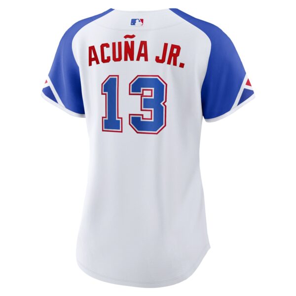 Ronald Acuu00c3u00b1a Jr. Atlanta Braves  Women's City Connect Replica Player Jersey - White