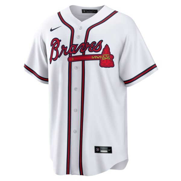 Joe Jimu00c3u00a9nez Atlanta Braves  Home  Replica Player Jersey - White