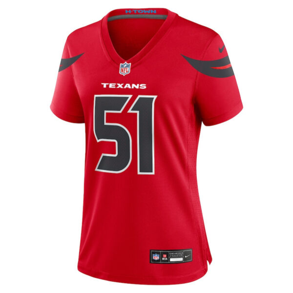 Will Anderson Jr. 51 Houston Texans Women Alternate Game Jersey - Red