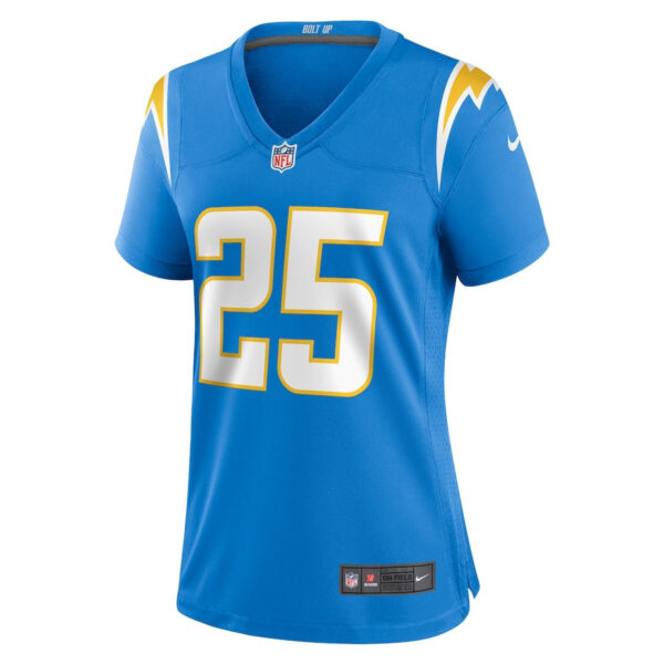 Junior Colson 25 Los Angeles Chargers Women's Game Jersey - Powder Blue