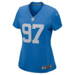 Aidan Hutchinson 97 Detroit Lions Women Player Jersey - Blue