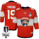 Matthew Tkachuk 19 Florida Panthers 2024 STANLEY CUP Final Youth Home Breakaway Jersey - Red