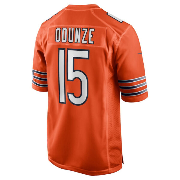 Rome Odunze 15 Chicago Bears Alternate Game Men Jersey - Orange