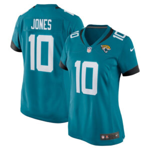 Mac Jones 10 Jacksonville Jaguars Alternate Game Women Jersey - Teal