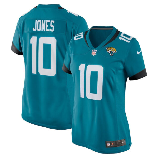 Mac Jones 10 Jacksonville Jaguars Alternate Game Women Jersey - Teal