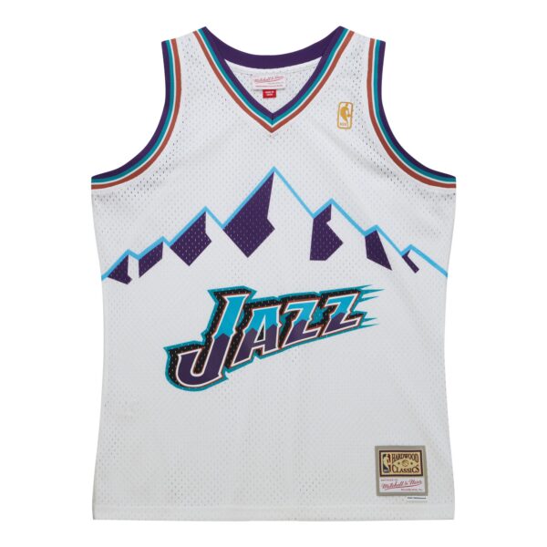 Utah Jazz Mitchell & Ness 1996-97 Hardwood Classics Swingman Jersey - White