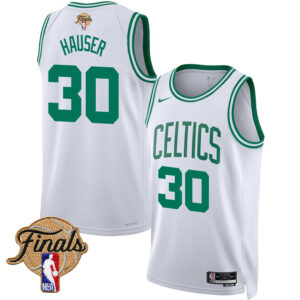 Sam Hauser 30 Boston Celtics 2024 FINALS PATCH Swingman Jersey - Association Edition - White