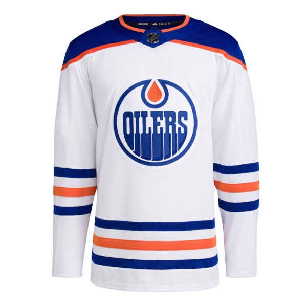 Edmonton Oilers adidas Men's Away Primegreen Authentic Blank Jersey - White