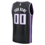 Sacramento Kings Fanatics Youth Custom Fast Break Jersey - Black - Icon Edition