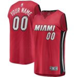 Miami Heat Fanatics Youth Fast Break Replica Custom Jersey Red - Statement Edition