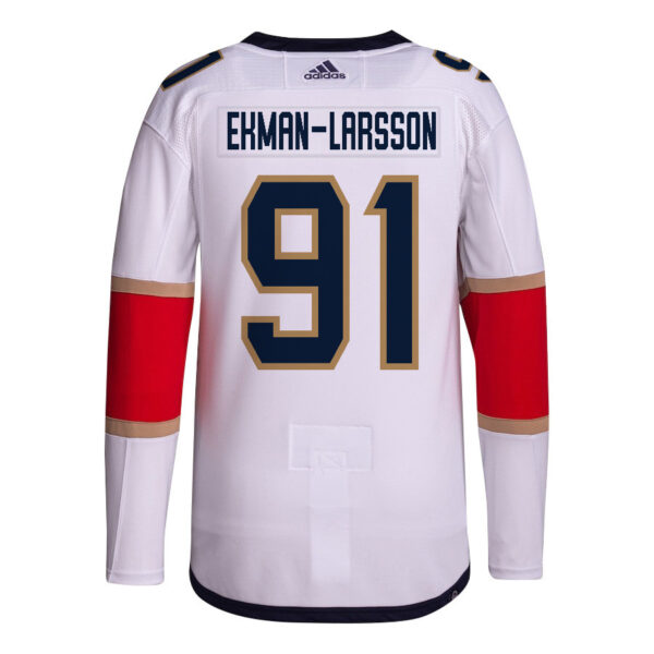 Oliver Ekman-Larsson 91 Florida Panthers 2024 STANLEY CUP Final Away Breakaway Jersey - Men, White