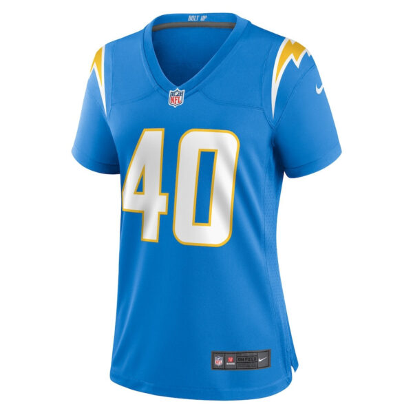 Stephen Anderson 40 Los Angeles Chargers Game Women Jersey - Powder Blue