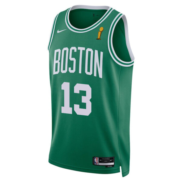 Drew Peterson 13 Boston Celtics 2024 FINALS CHAMPIONS Jersey - Icon Edition - Kelly Green