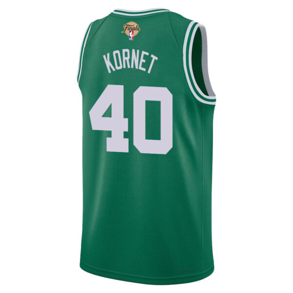 Luke Kornet 40 Boston Celtics 2024 FINALS PATCH Icon Edition Jersey - Kelly Green