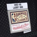 Larry Bird Boston Celtics Mitchell & Ness Hardwood Classics 1985/86 Split Swingman Jersey - Black/Kelly Green