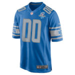 Detroit Lions 2023 Playoffs Patch Game Men Custom Jersey - Blue