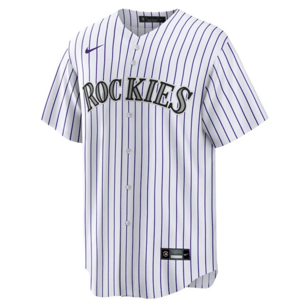 Nolan Jones 22 Colorado Rockies Home Men Jersey - White