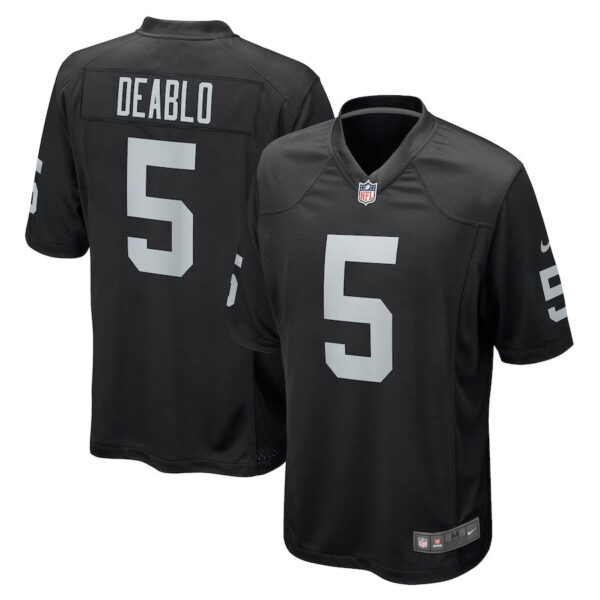Divine Deablo 5 Las Vegas Raiders Men Game Jersey - Black