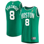 Kristaps Porzingis 8 Boston Celtics 2024 FINALS CHAMPIONS Jersey - Kelly Green - Icon Edition