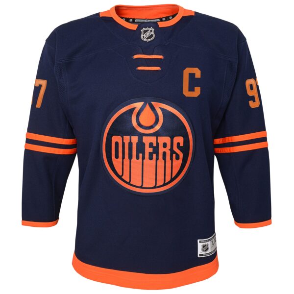 Connor McDavid Edmonton Oilers Youth Alternate Premier Player Jersey - Navy