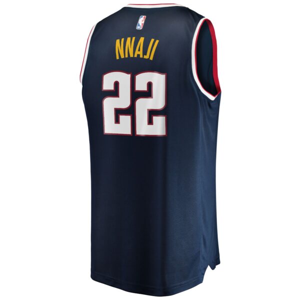 Zeke Nnaji Denver Nuggets Fanatics 2021/22 Fast Break Replica Jersey - Icon Edition - Navy